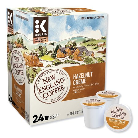 New England Coffee Hazelnut Creme K-Cup Pods, PK24 PK 0040